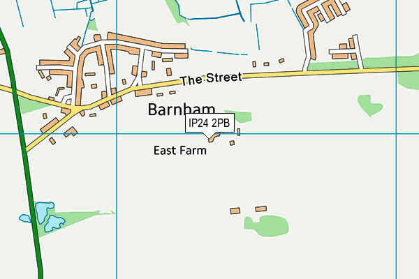 IP24 2PB map - OS VectorMap District (Ordnance Survey)