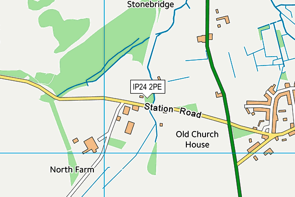 IP24 2PE map - OS VectorMap District (Ordnance Survey)