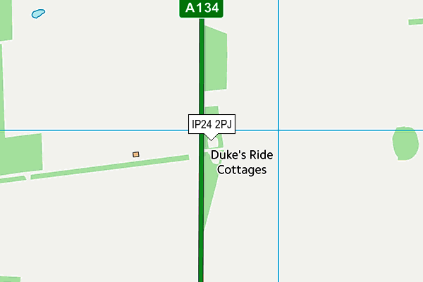 IP24 2PJ map - OS VectorMap District (Ordnance Survey)