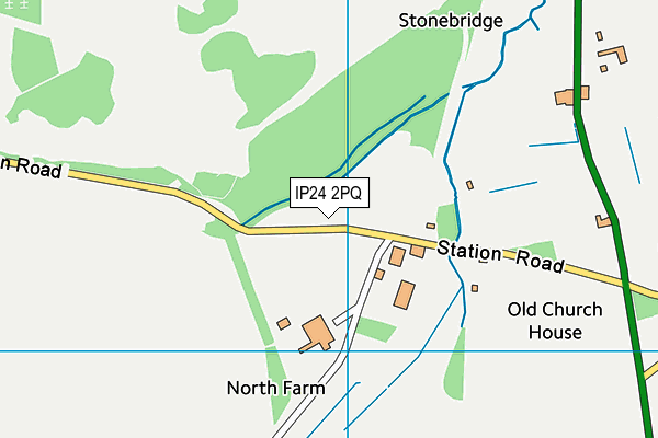 IP24 2PQ map - OS VectorMap District (Ordnance Survey)