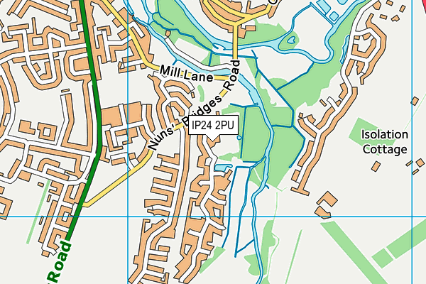 IP24 2PU map - OS VectorMap District (Ordnance Survey)