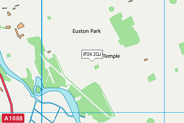 Euston Park map (IP24 2QJ) - OS VectorMap District (Ordnance Survey)
