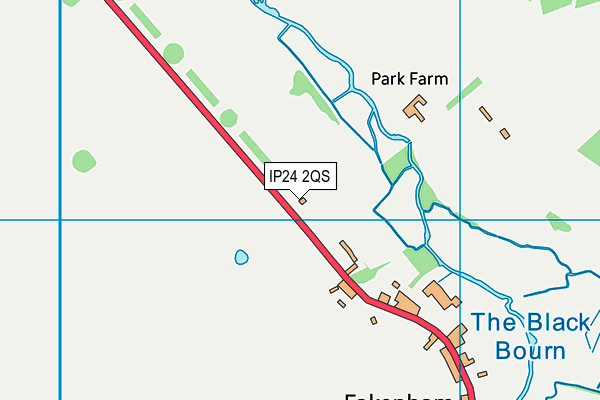 IP24 2QS map - OS VectorMap District (Ordnance Survey)