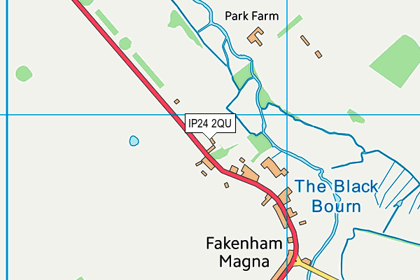 IP24 2QU map - OS VectorMap District (Ordnance Survey)