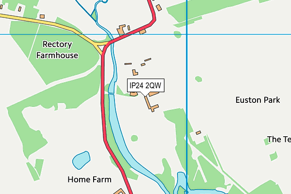 IP24 2QW map - OS VectorMap District (Ordnance Survey)