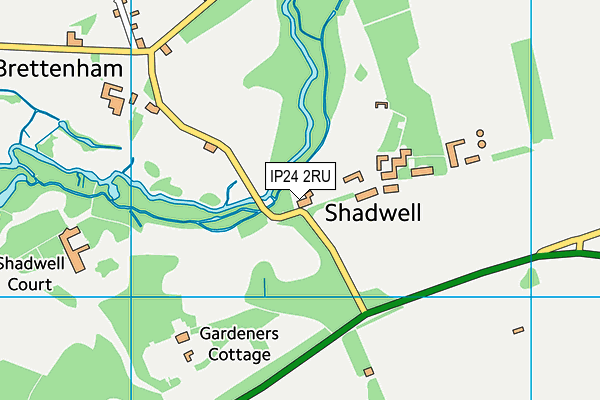 IP24 2RU map - OS VectorMap District (Ordnance Survey)