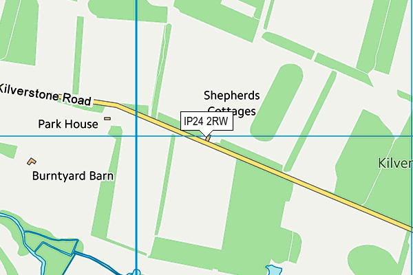 IP24 2RW map - OS VectorMap District (Ordnance Survey)