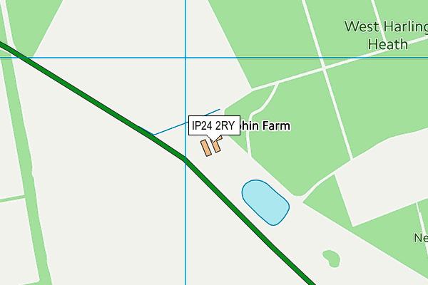 IP24 2RY map - OS VectorMap District (Ordnance Survey)