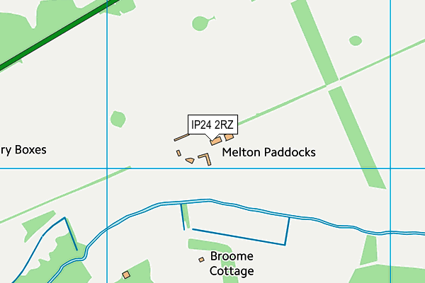 IP24 2RZ map - OS VectorMap District (Ordnance Survey)