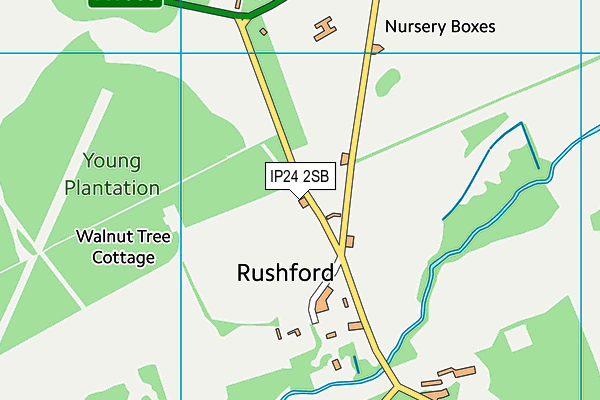 IP24 2SB map - OS VectorMap District (Ordnance Survey)