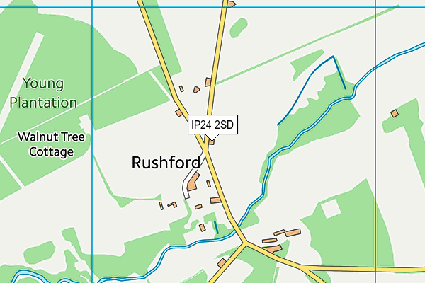 IP24 2SD map - OS VectorMap District (Ordnance Survey)