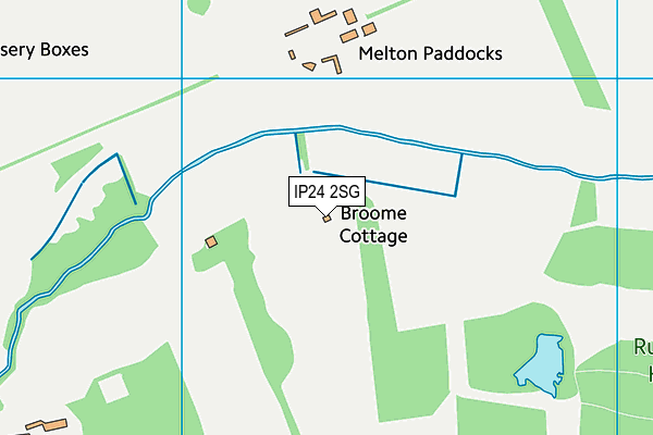 IP24 2SG map - OS VectorMap District (Ordnance Survey)