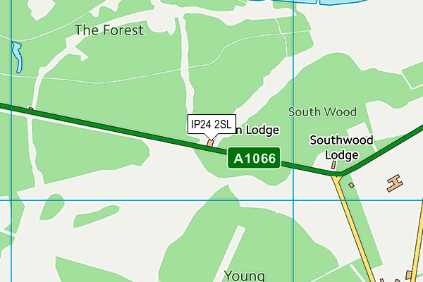 IP24 2SL map - OS VectorMap District (Ordnance Survey)