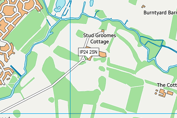 IP24 2SN map - OS VectorMap District (Ordnance Survey)