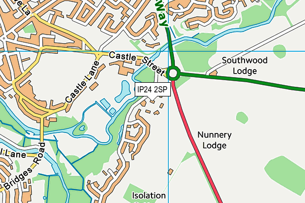 IP24 2SP map - OS VectorMap District (Ordnance Survey)