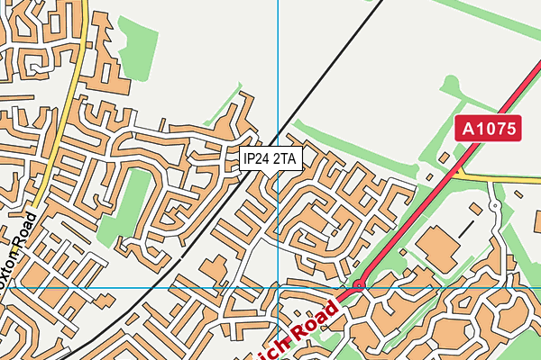 IP24 2TA map - OS VectorMap District (Ordnance Survey)