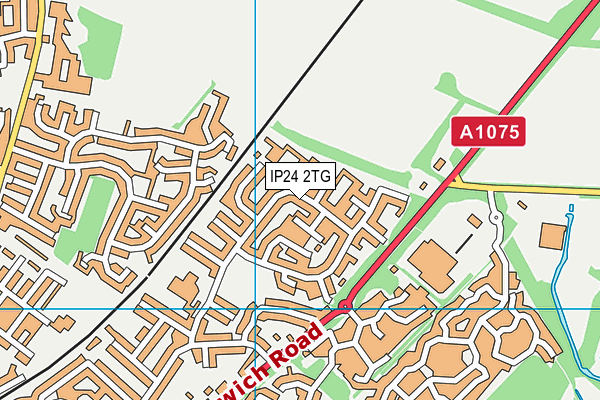 IP24 2TG map - OS VectorMap District (Ordnance Survey)