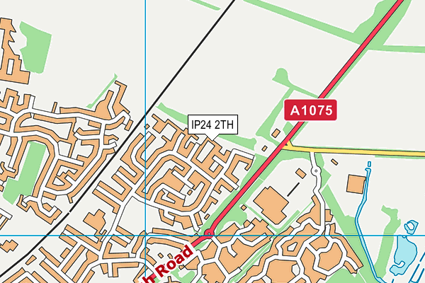 IP24 2TH map - OS VectorMap District (Ordnance Survey)