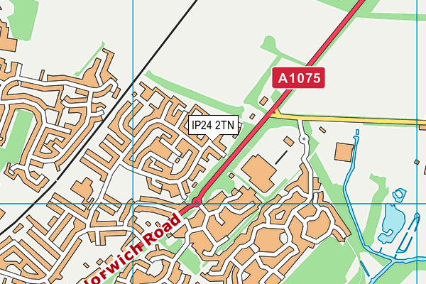 IP24 2TN map - OS VectorMap District (Ordnance Survey)