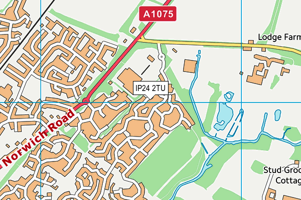 IP24 2TU map - OS VectorMap District (Ordnance Survey)