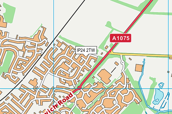 IP24 2TW map - OS VectorMap District (Ordnance Survey)