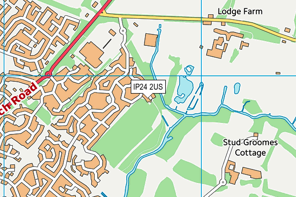 IP24 2US map - OS VectorMap District (Ordnance Survey)