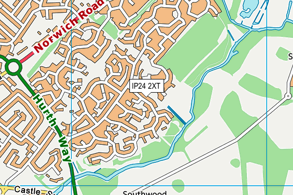 IP24 2XT map - OS VectorMap District (Ordnance Survey)