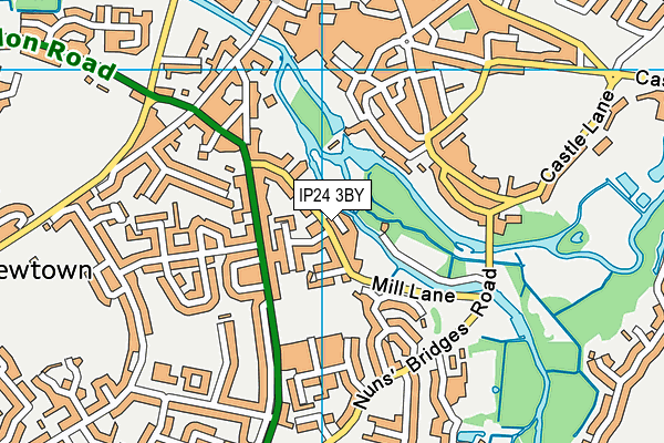 IP24 3BY map - OS VectorMap District (Ordnance Survey)