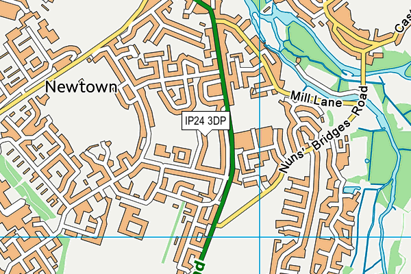 IP24 3DP map - OS VectorMap District (Ordnance Survey)
