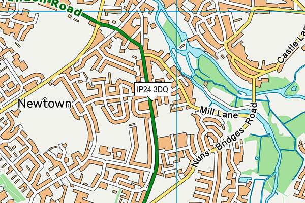 IP24 3DQ map - OS VectorMap District (Ordnance Survey)