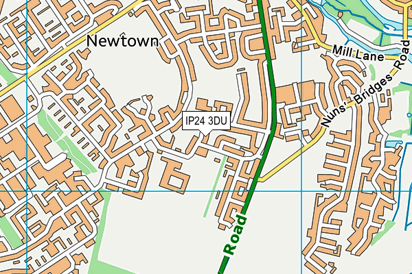 IP24 3DU map - OS VectorMap District (Ordnance Survey)
