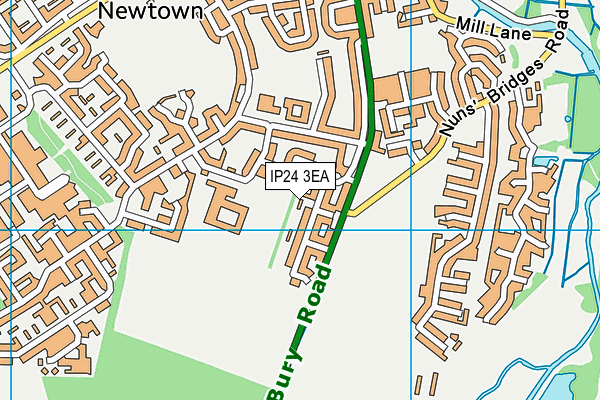 IP24 3EA map - OS VectorMap District (Ordnance Survey)