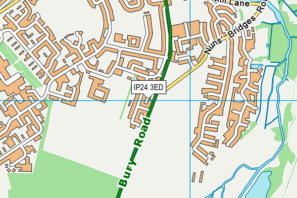 IP24 3ED map - OS VectorMap District (Ordnance Survey)