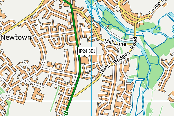 IP24 3EJ map - OS VectorMap District (Ordnance Survey)