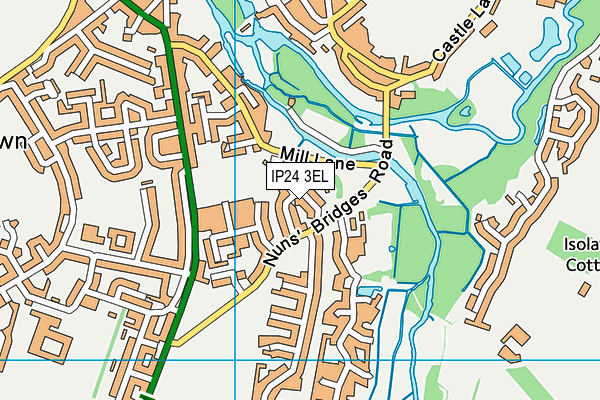 IP24 3EL map - OS VectorMap District (Ordnance Survey)