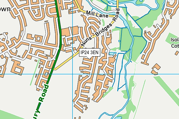 IP24 3EN map - OS VectorMap District (Ordnance Survey)