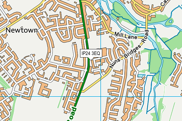 IP24 3EQ map - OS VectorMap District (Ordnance Survey)