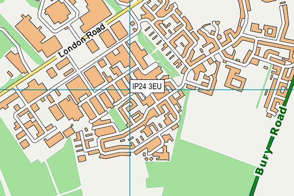 IP24 3EU map - OS VectorMap District (Ordnance Survey)