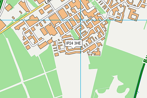 IP24 3HE map - OS VectorMap District (Ordnance Survey)