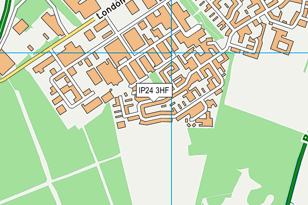 IP24 3HF map - OS VectorMap District (Ordnance Survey)