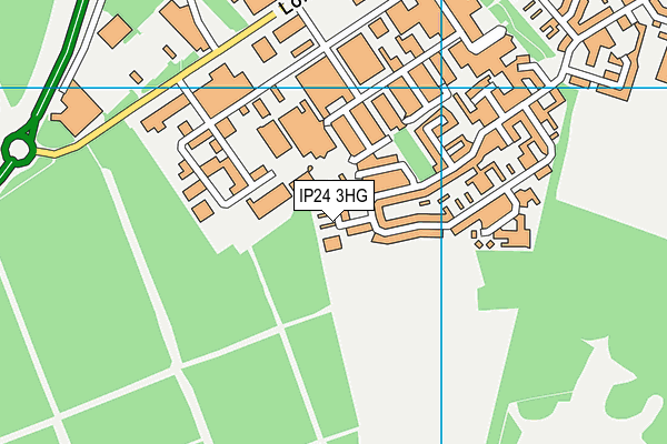 IP24 3HG map - OS VectorMap District (Ordnance Survey)