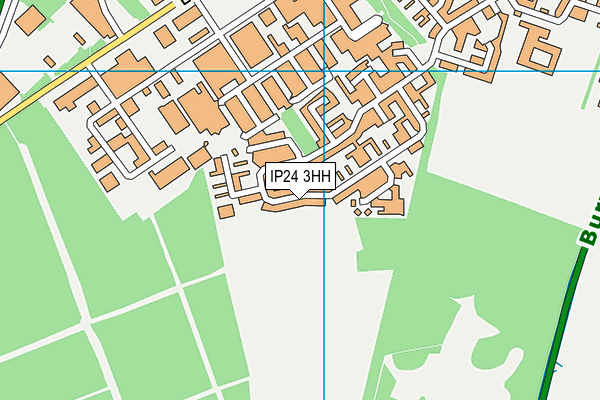 IP24 3HH map - OS VectorMap District (Ordnance Survey)