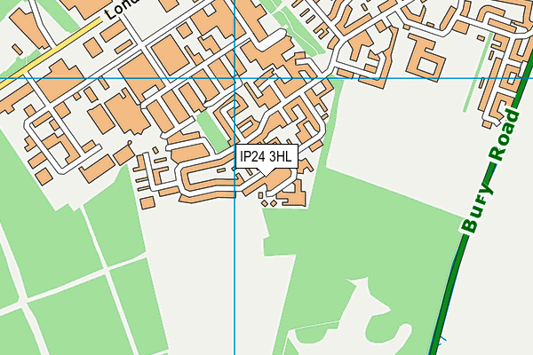 IP24 3HL map - OS VectorMap District (Ordnance Survey)