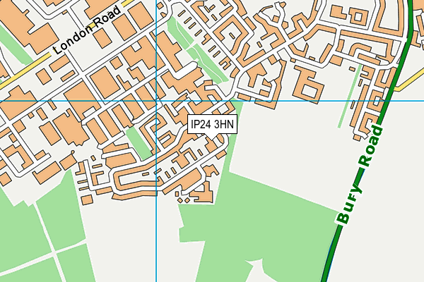IP24 3HN map - OS VectorMap District (Ordnance Survey)