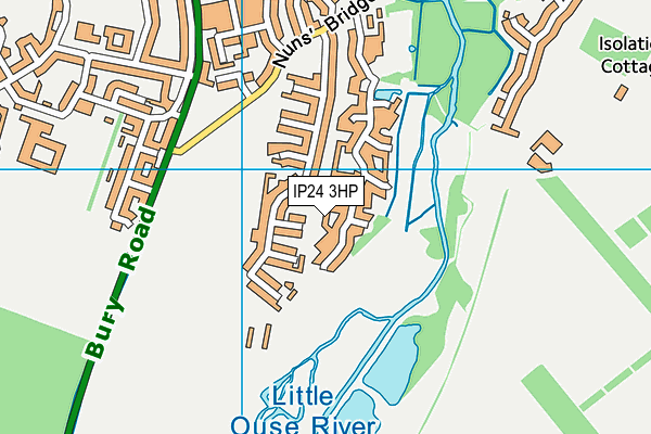 IP24 3HP map - OS VectorMap District (Ordnance Survey)