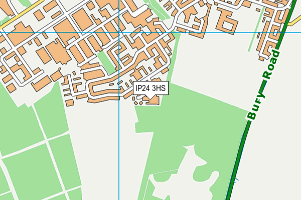 IP24 3HS map - OS VectorMap District (Ordnance Survey)