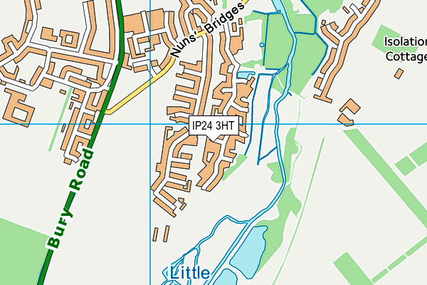 IP24 3HT map - OS VectorMap District (Ordnance Survey)