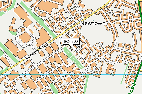 IP24 3JQ map - OS VectorMap District (Ordnance Survey)