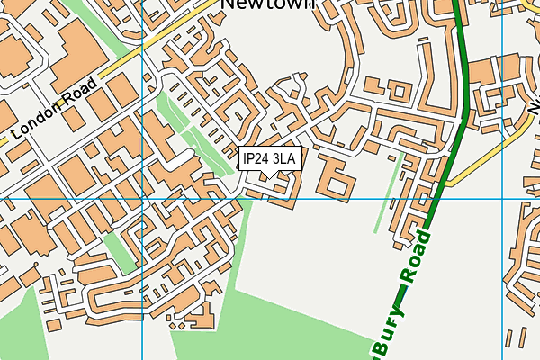 IP24 3LA map - OS VectorMap District (Ordnance Survey)