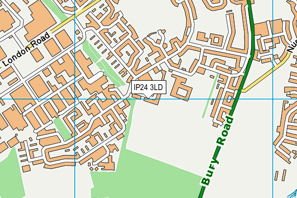 IP24 3LD map - OS VectorMap District (Ordnance Survey)